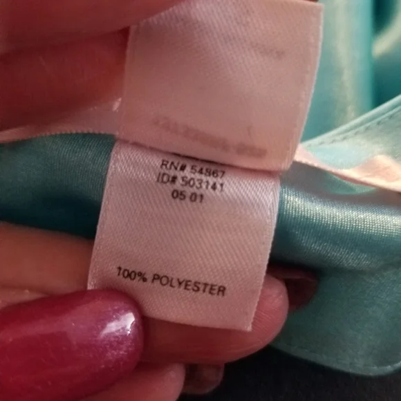 VINTAGE 2001 Victoria's Secret Slip Dress lingerie blue xsmall - Picture 10 of 11